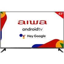 Smart TV LED de 43" Aiwa AW43B4SMFL Full HD com Wi-Fi/HDMI/Bivolt - Preto