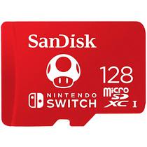 Cartao de Memoria Micro SD de 128GB Sandisk SDSQXAO-128G-GNCZN para Nintendo Switch