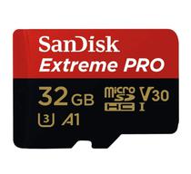 Cartao de Memoria Micro SD Sandisk U3 32GB 100MBS Extreme - (SDSQXCG-032G-GN6MA)