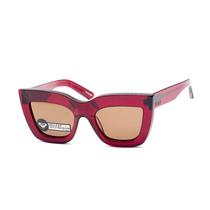 Oculos de Sol Roxy Hellcat RX5195 960 Feminino Armacao de Acetato - Vermelho Escuro