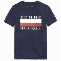 Camiseta Tommy Hilfiger Infantil Masculino M/C KB0KB05547-CBK-03 10 Black Iris