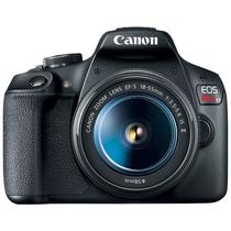 Camera DSLR Canon Eos Rebel T7 de 24.1MP com Tela 3" Wi-Fi/NFC + Lente Ef-s 18-55 Is II - Preto