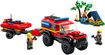 Lego City 4X4 Fire Truck With Rescue Boat - 60412 (301 Pecas)