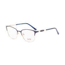 Armacao para Oculos de Grau Visard 3014 C4 Tam. 54-18-140MM - Azul/Dourado