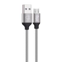 Cabo Elg INX510SL - USB/Micro USB - 1 Metro - Blindado Inox - Prata