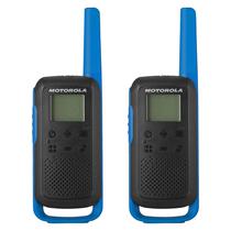 Walkie Talkie Talk Motorola T-270 20MIL-40KM / Carregador USB / Bivol - Preto / Azul