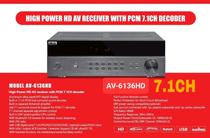 BLG Receiver AV-6136HD Blu/7.1CH Bi-Volt
