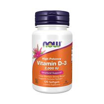 Suplemento Now Sports Vitamina D-3 2000IU 120 Capsulas