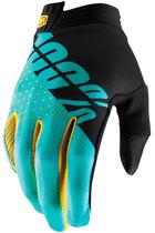 Luva para Moto 100% Itrack Gloves M 10015-215-11 - Black/Aqua