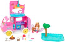 Boneca Barbie Chelsea 2-IN-1 Camper Mattel - HNH90