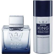 Kit Antonio Banderas King Seduction Perfume Edt 100 ML + Desodorante