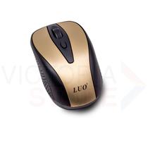 Mouse Sem Fio Luo LU-3042 - Dourado