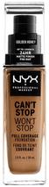 Base NYX Can'T Stop Won'T Stop Full Coverage CSWSF14 - Golden Honey