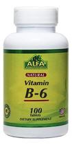 Alfa Vitamins Vitamin B-6 100 MG (100 Tabletas)