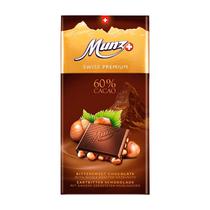 Chocolate Munz Swiss Premium 60% Cacao Con Avellana 100G