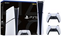 Console Sony Playstation 5 Slim CFI-2000B01 Digital 1TB SSD | 2 Controle Dualsense - Black/White (Japones)
