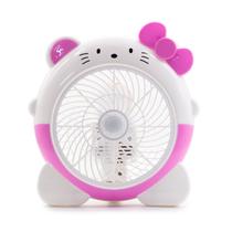 Ventilador Portatil Hello Kitty HY-208 220V - Rosa e Branco