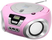 Radio Mega Star MP-1842BT USB/BT/FM/CD Bi-Volt Rosa