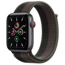 Apple Watch Se 44MM MKRT3LZ/ A com Pulseira Sport Loop / GPS+Cellular / Aluminium Case - Space Gray/ Tornado