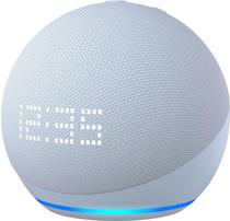Speaker Amazon Echo Dot 5A Geracao With Clock - Cloud Blue