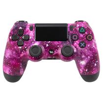 Controle para Console Play Game Dualshock - Bluetooth - para Playstation 4 - Galaxy Pink - Sem Caixa