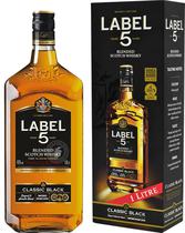 Whisky Label 5 Classic Black - 1L (com Caixa)