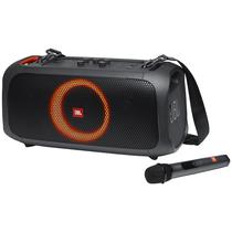 Speaker JBL Party Box On-The-Go com Bluetooth/LED RGB/2500 Mah/Bivolt - Preto (Caixa Feia)