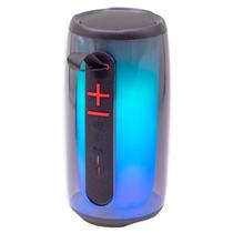 Caixa de Som / Speaker Blulory BS-J06 X-Bass Wireless / Bluetooth 5.0/ LED 360 Color Full / 4000MAH - Preto