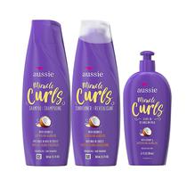 Kit Aussie Miracle Curls Shampoo + Condicionador + Leave-In - Feminino