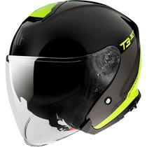 Capacete MT Helmets Thunder 3 SV Jet Xpert C3 - Aberto - Tamanho XXL - com Oculos Interno - Gloss Fluor Yellow