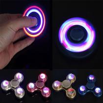 Fidget Hand Spinner Finger Toy Anti Stress Ansiedade c/ LED