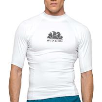 Camiseta Termica Sundek Logo M287RSPY100 Tamanho L Unissex - Branco