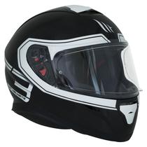 Capacete MT Helmets FF102SV Thunder 3 SV Beta Gloss - Fechado - Tamanho s - com Oculos Interno - Preto e Branco