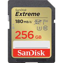 Cartão de Memória SD Sandisk Extreme 180-130 MB/s C10 U3 V30 256 GB (SDSDXVV-256G-Gncin)