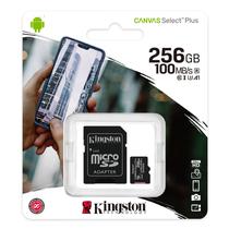 Cartao de Memoria Micro SD Kingston Canvas Select Plus 256GB 100MBS - SDCS2/256GB