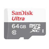 Cartao de Memoria Sandisk Ultra SDSQUNR-64G-GN3MA - 64GB - Micro SD com Adaptador - 100MB/s