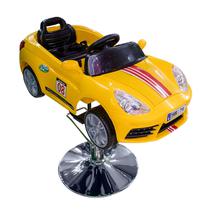 Carro Infantil Barbearia, Salao Porche Amarelo Concept 12V para Meninos e Meninas, Carro e