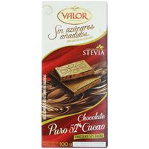 Chocolate Valor Puro 52% Cacau Sem Adicao de Acucar 100 GR