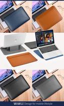 Case Wiwu Skin Pro Slim Stand Sleeve, Bolsa Ultra Fina para Macbook 13,3 Cores Preto, Azul, Marrom e Cinza