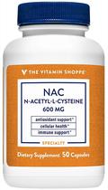 The Vitamin Shoppe Nac 600MG (50 Capsulas)