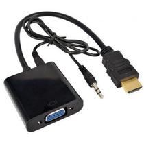 Cabo Adap. Conversor HDMI M A VGA F Cable c/ Audio
