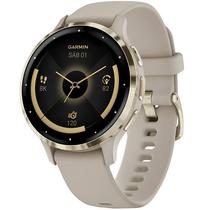 Smartwatch Garmin Venu 3S 010-02785-02 com GPS/Wi-Fi - Beige