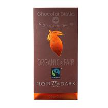 Chocolate Stella Organic & Fair 75% Cacao 100G