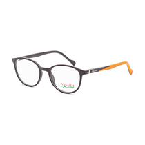 Armacao para Oculos de Grau Visard MZ15-18 C.01Q Tam. 50-20-140MM - Preto/Laranja