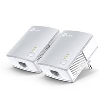 Repetidor Wireless TP-Link Powerline TL-PA4010KIT - 2 Tomadas - 600MBPS - Prata e Branco
