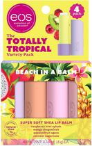 Protetor Labial Eos The Totally Tropical Variety Pack 4G (4 Unidades)