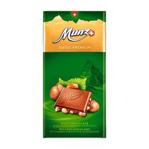 Chocolate Munz Swiss Premium Milk With Whole Hazelnuts 100GR