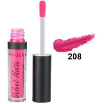 Brilho Labial Phoera Velvet Matte Liquid Lipstick 208 Pink - 2.5ML