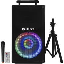 Caixa de Som Aiwa AW-TSP15K com Bluetooth/ USB/ TWS/ 1000W/ Bivolt (Microfone) - Preto