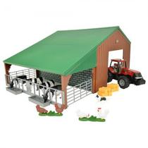Playset Tomy Ertl - Case Ih Tractor Magnum 305 With Shed Playset - Escala 1/32 (47019)